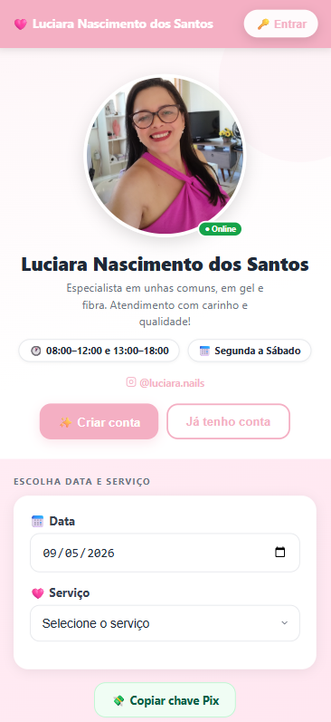 Agenda da Luciara Nascimento dos Santos